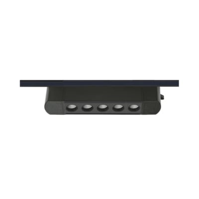 Foco Riel Monofásico Negro 10W 3000K Luz Cálida 220V 24° Móvil
