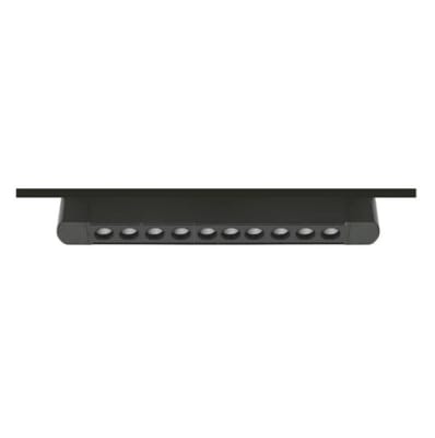 Foco Riel Monofásico Negro 20W 3000K Luz Cálida 220V 24° Móvil
