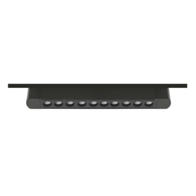 Foco Riel Monofásico Negro 30W 3000K Luz Cálida 220V 24° Móvil