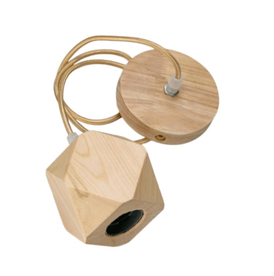 Soquete Madera Porta Ampolleta E27 Modelo Beteigeuze I
