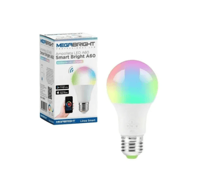 Ampolleta Smart Bright 10W RGB 2700K a 6500K E27 A60 WiFi Dimeable