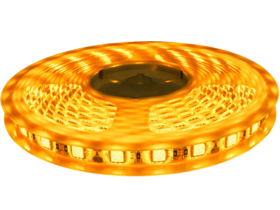 Cinta Led 12V 5050 14,4W/m IP65 60Led/m Amarillo 5mt (zh)