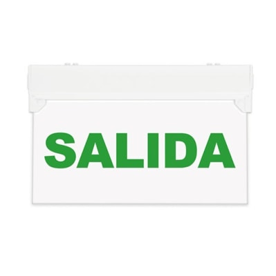 Señalética Emergencia SALIDA - Autonomía 3hrs IP20