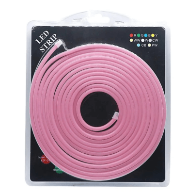 Cinta Led Neón 12V Rosado 5mt (blister)