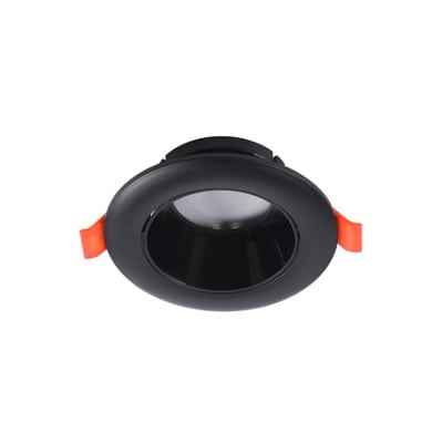 Foco Spot Porta GU10 Eco Negro Embutido Redondo