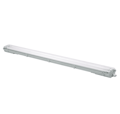Canoa Estanco 120cm para 2 tubos, IP65 (sin tubos) (kn)