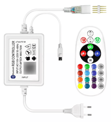 Control Remoto IR Bluetooth para Cinta Led 220V RGB