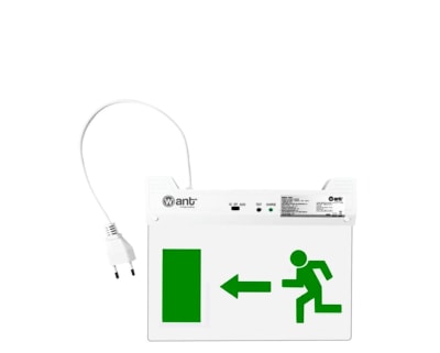 Señalética de Emergencia Persona Flecha Puerta 247x216mm