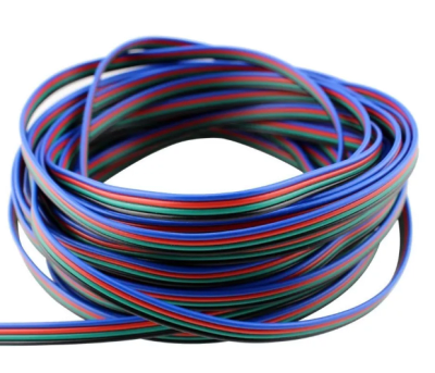 Cable RGB+ 4x22awg 0.8mm 12-24V 100mt