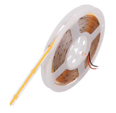 Cinta Led 12V COB 12W/m IP54 320Led/m 6000K Luz Fría 5mt (wd)