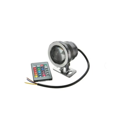 Foco Pileta Piscina 12V 10W RGB Acero Inox