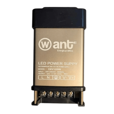 Fuente de Poder 24V 5A 120W IP40 (lluvia) (wt)