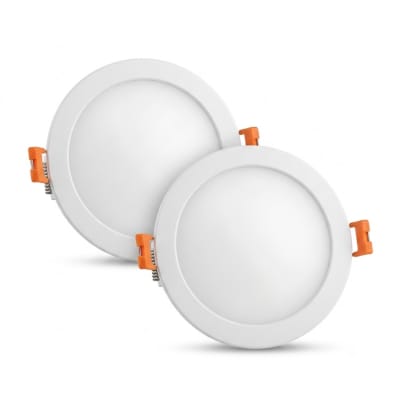 Panel Led 6W Embutido Redondo 220V 3000K Luz Cálida (kn)