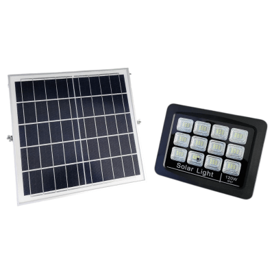 Proyector de Área 120W 6500K Luz Fría con Panel Solar independiente 3,2V 2x5000mAh