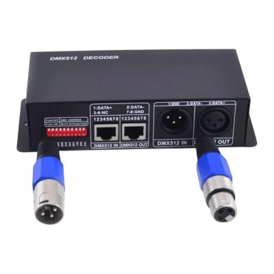 Controlador Deco Dmx512 RGBW DC12-24V 4Chx8A Profesional