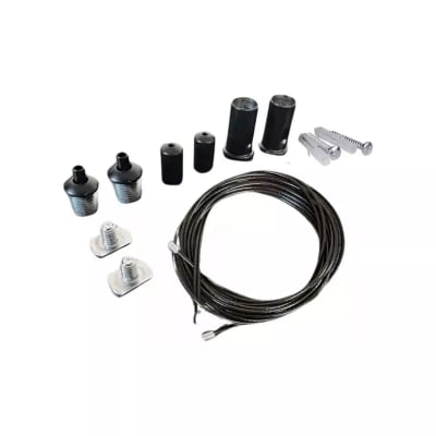 Kit 2 Piolas Suspensión 1.2mt Negro Alta Calidad