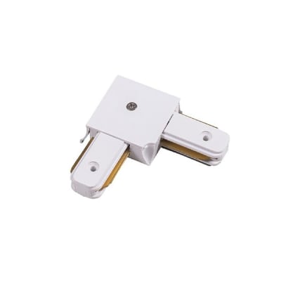 Unión para Riel Monofásico Blanco 2 salidas 