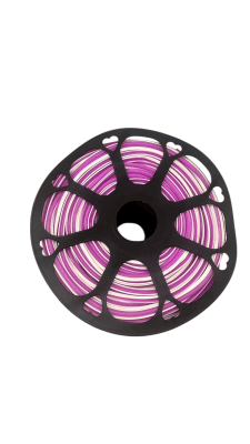 Funda Silicona Neón 2da Generación 6mm 5mt Morado