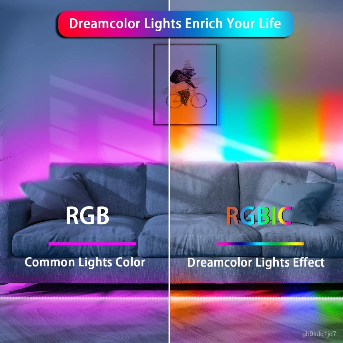 Cinta Led 12V 5050 Digital ws2811 IP20 60Led/m RGB 5mt (kn)4