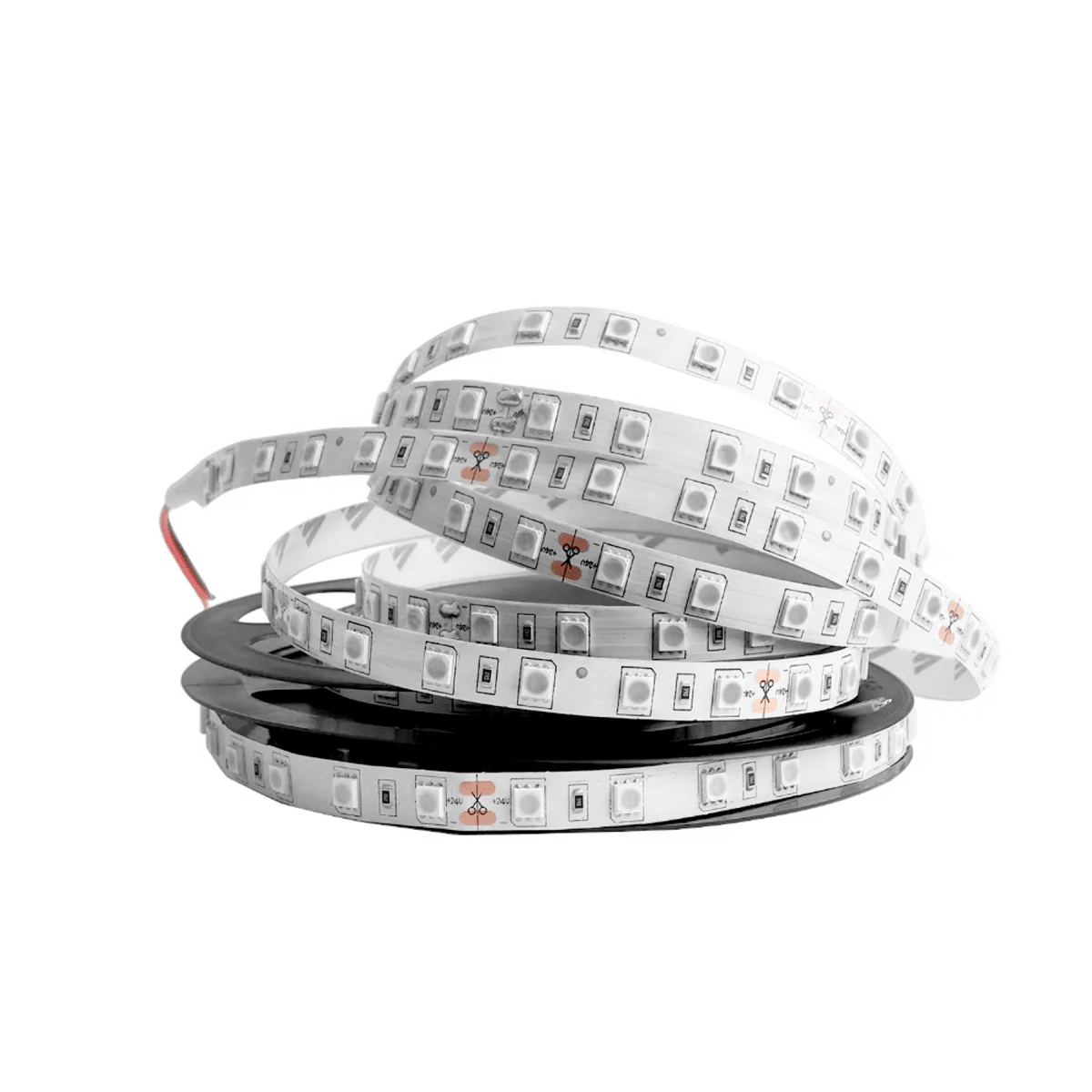 Cinta Led 12V 5050 14,4W/m IP20 60Led/m Rojo 5mt (X8481R)2