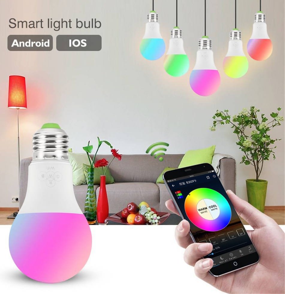 Ampolleta Smart Bright 10W RGB 2700K a 6500K E27 A60 WiFi Dimeable6