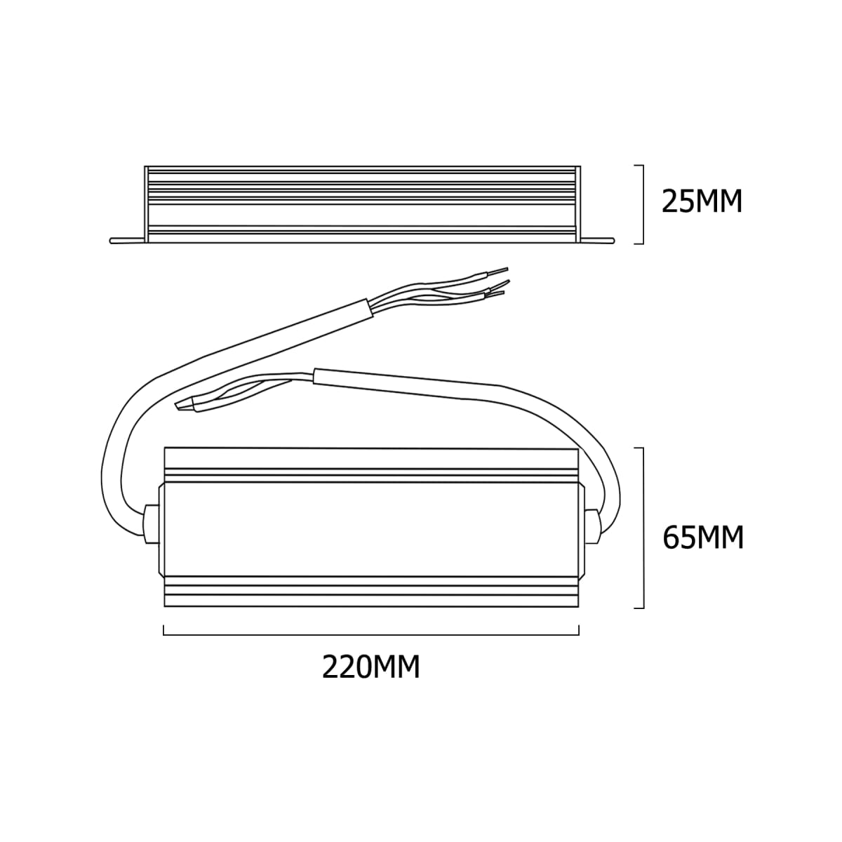 Fuente de Poder 24V 8.33 200W IP67 Hermética3