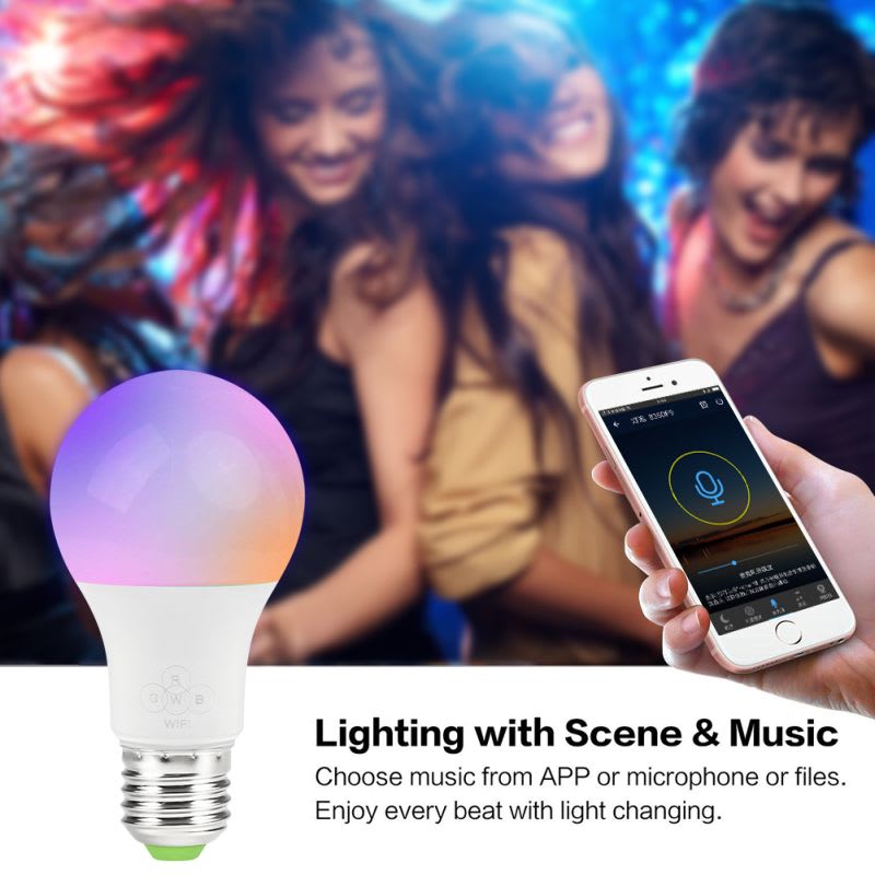 Ampolleta Smart Bright 10W RGB 2700K a 6500K E27 A60 WiFi Dimeable7