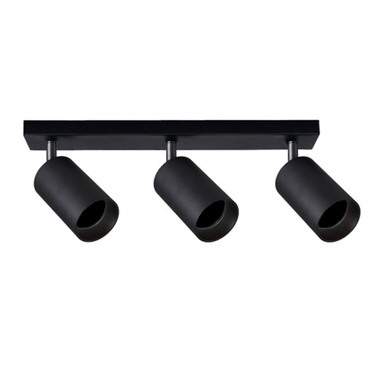 Apliqué Porta Ampolleta GU10 de 3 Focos Negro (wt)1