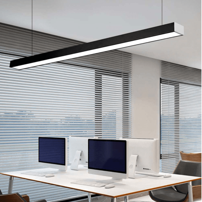 Lineal Negro 24W 5700K Luz Fria Económico (wt)4