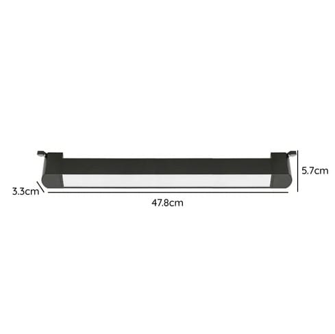 Foco Riel Monofásico Negro 30W 4000K Luz Neutra 220V Empavonado Móvil4