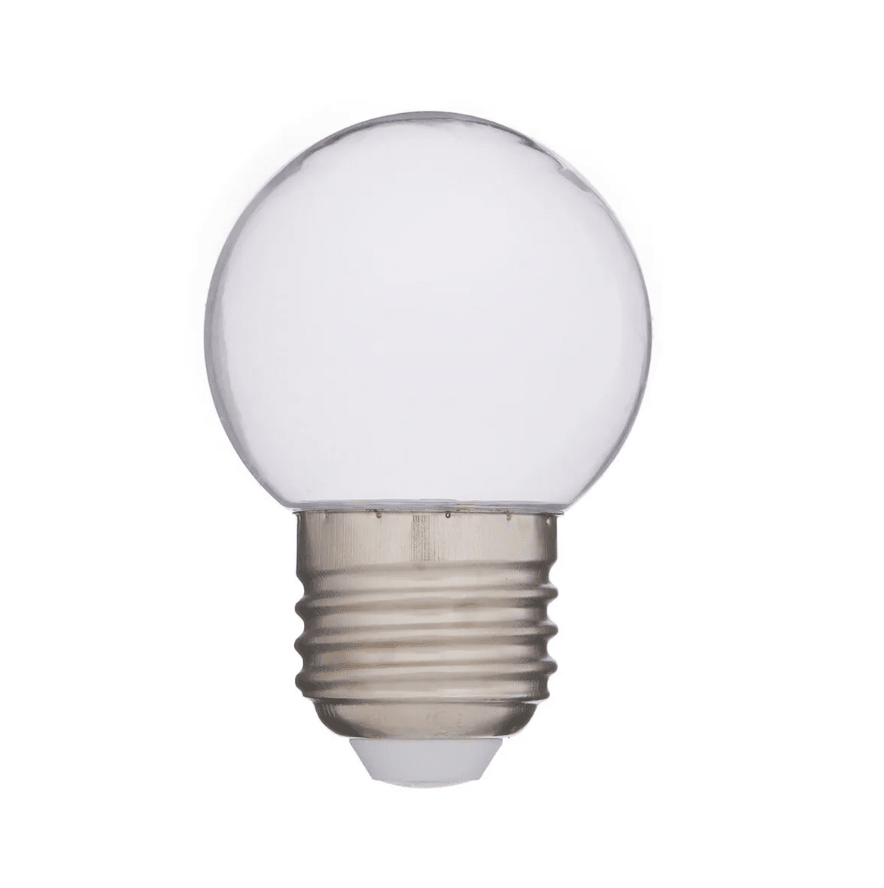 Ampolleta Decorativa SMD tipo Bola Transparente E27 G45 220V 3W 3000K3