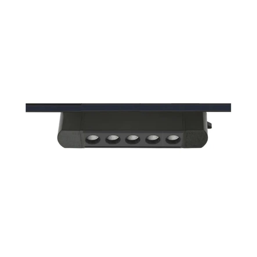 Foco Riel Monofásico Negro 10W 4000K Luz Neutra 220V 24° Móvil1