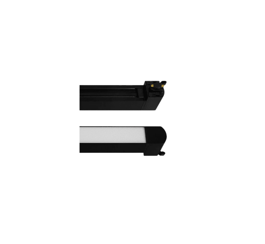 Foco Riel Monofásico Negro 30W 4000K Luz Neutra 220V Empavonado Móvil5