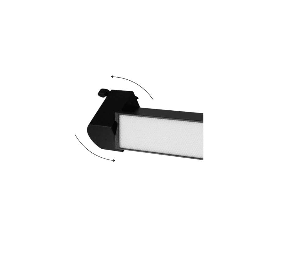 Foco Riel Monofásico Negro 10W 4000K Luz Neutra 220V Empavonado Móvil3