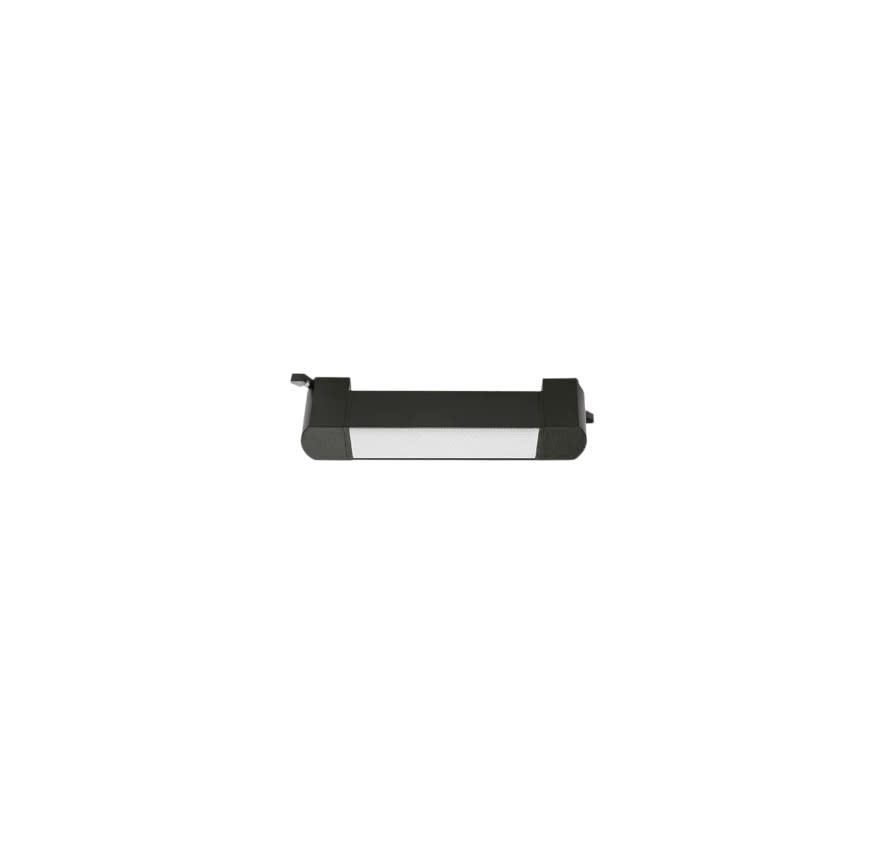 Foco Riel Monofásico Negro 20W 3000K Luz Cálida 220V Empavonado Móvil2