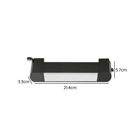 Foco Riel Monofásico Negro 10W 4000K Luz Neutra 220V Empavonado Móvil4