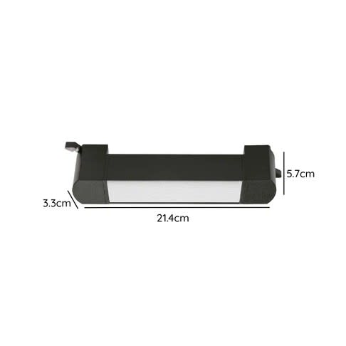Foco Riel Monofásico Negro 20W 4000K Luz Neutra 220V Empavonado Móvil3