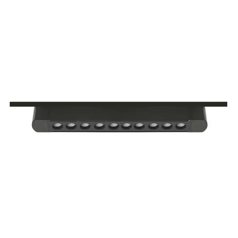 Foco Riel Monofásico Negro 30W 3000K Luz Cálida 220V 24° Móvil1