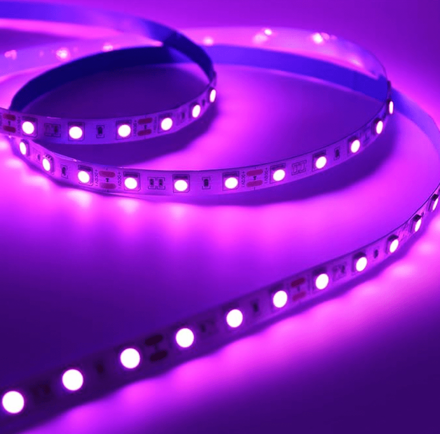 Cinta Led 12V 4040 7W/m IP20 60Led/m Rosado 5mt2