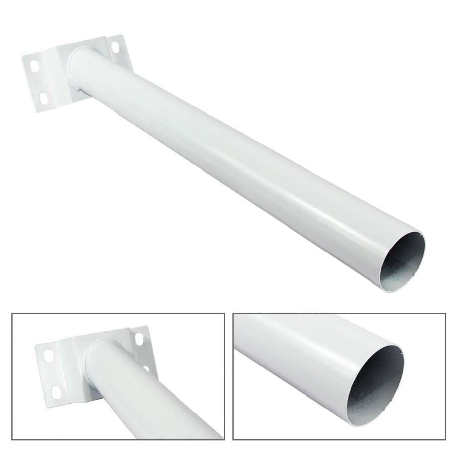 Brazo Soporte para Luminaria Pública Tubo Ø58mm Blanco3