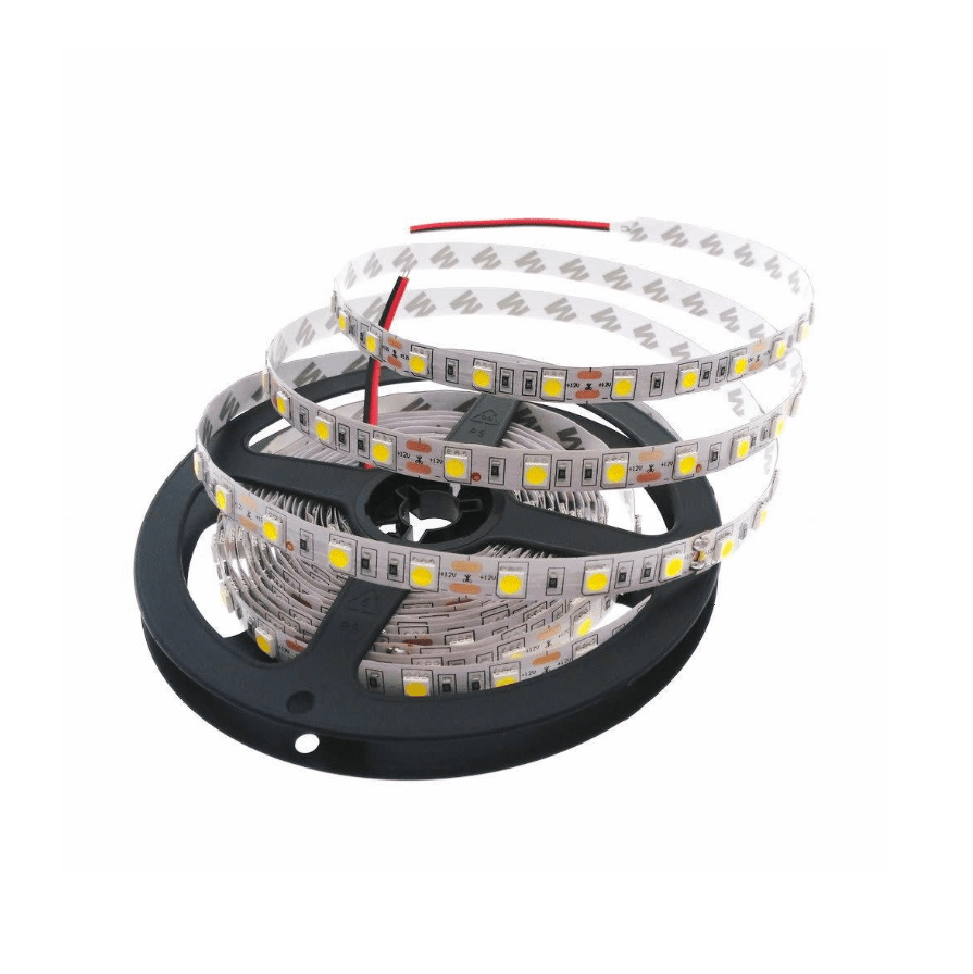 Cinta Led 12V 5050 14,4W/m IP20 60led/m 3000K Luz Cálida 5mt ECO2