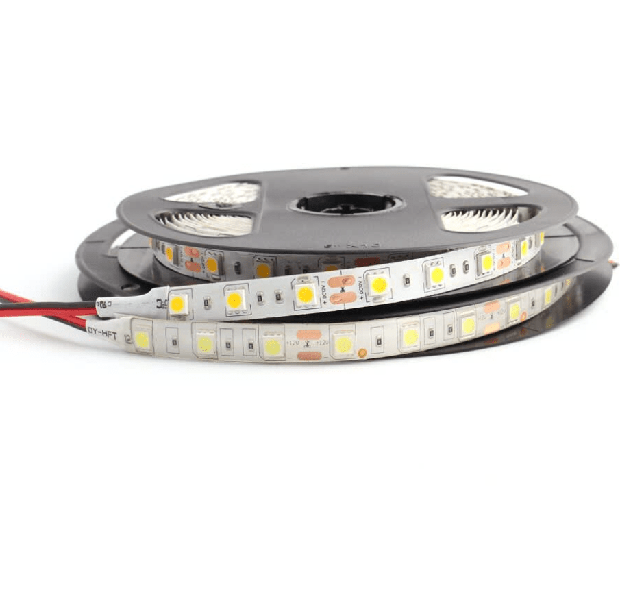 Cinta Led 12V 5050 14,4W/m IP20 60led/m 3000K Luz Cálida 5mt ECO3