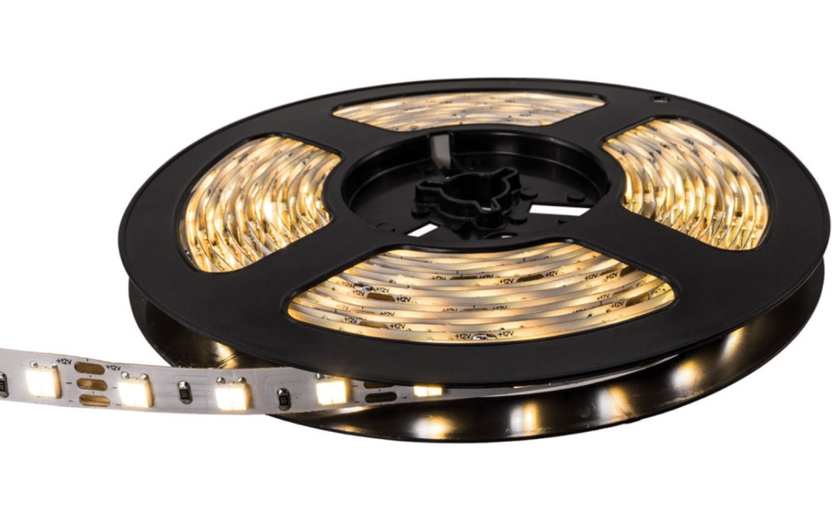 Cinta Led 12V 5050 14,4W/m IP20 60led/m 3000K Luz Cálida 5mt ECO4