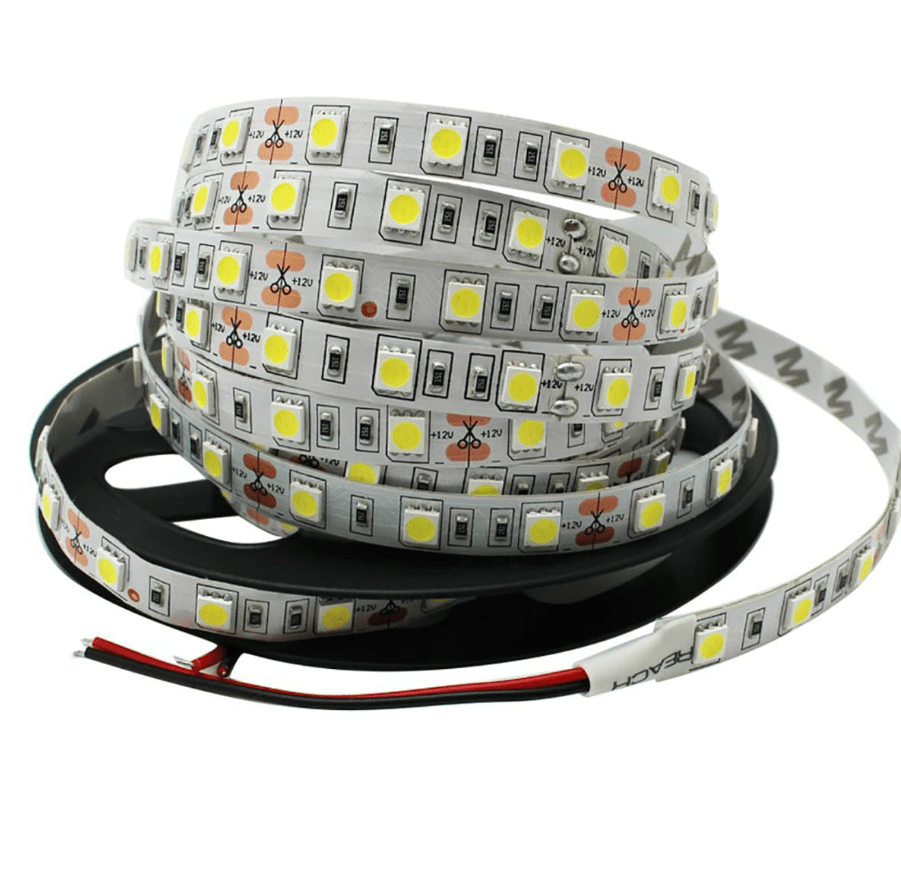 Cinta Led 12V 5050 14,4W/m IP20 60led/m 6000K Luz Fría 5mt1