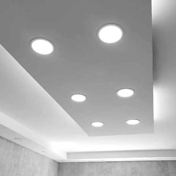 Panel Led 18W Embutido Redondo 220/205mm 6000K Luz Fría5