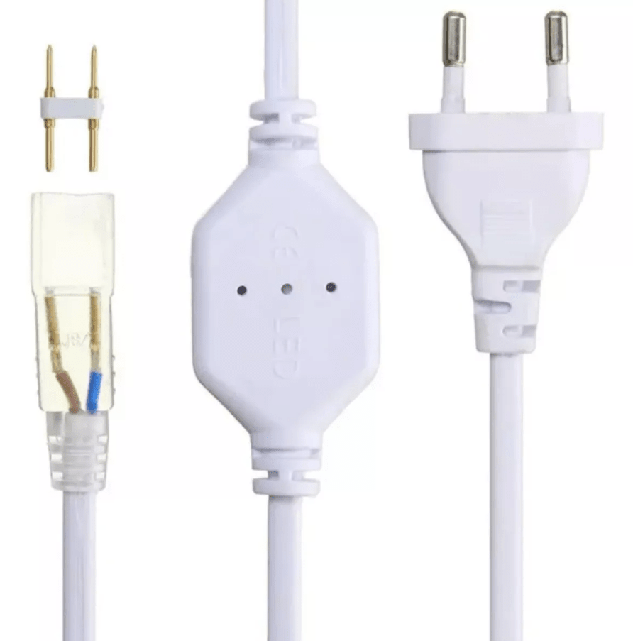 Adaptador para Cinta Led 220V de 1 Color Pin 6mm1