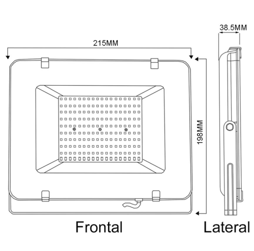 Proyector Led Thin Light 100W 3000K SEC3