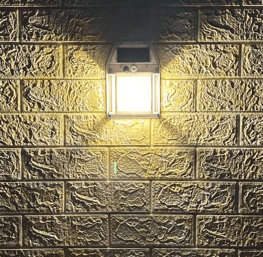 Apliqué de Muro Solar con Ampolleta Filamento Blanco con sensor 3000K Luz Cálida IP65 (zh)6