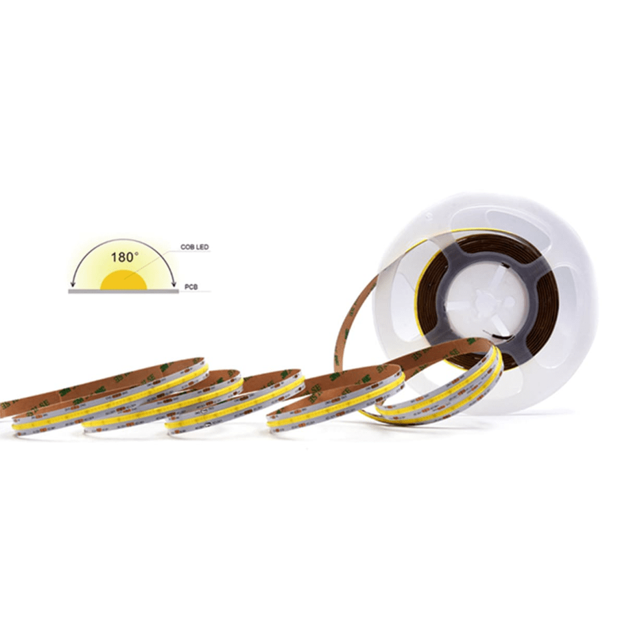 Cinta Led 12V COB 12W/m IP54 320Led/m 4000K Luz Neutra 5mt (wt)3
