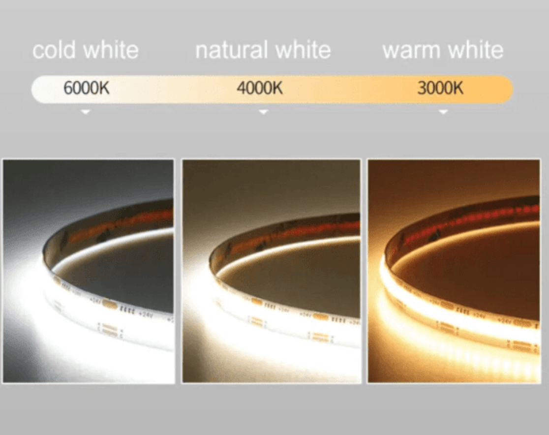Cinta Led 12V COB 12W/m IP54 320Led/m 4000K Luz Neutra 5mt (wt)5